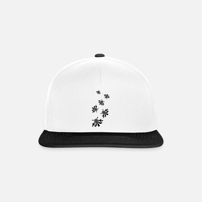 Fechten Maske - Snapback Cap - Weiß/Schwarz