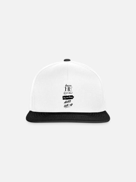 Träume - Snapback Cap - Weiß/Schwarz
