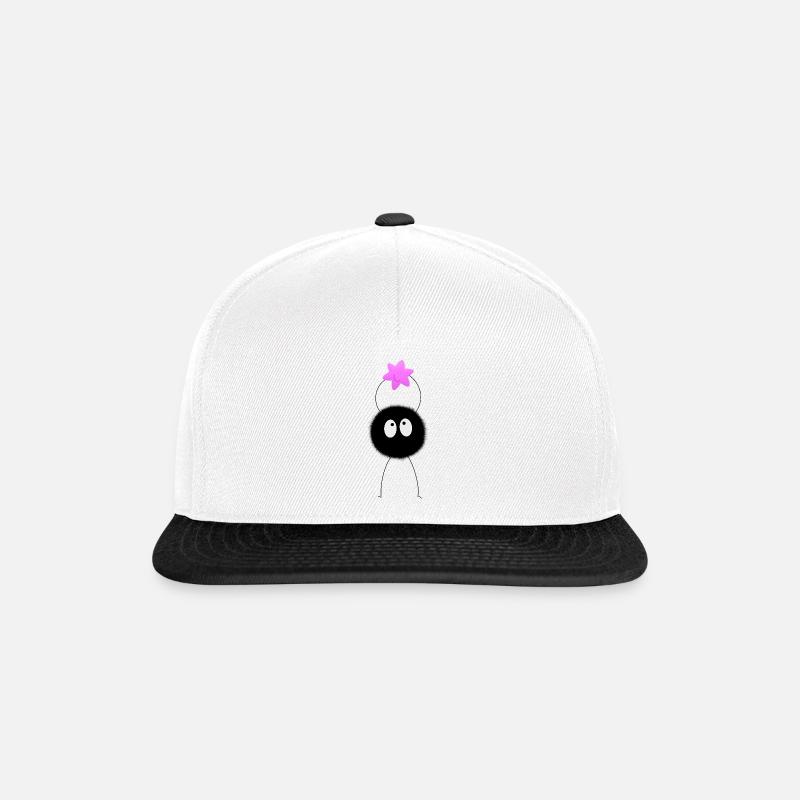 Ruß Sprite Stern - Snapback Cap - Weiß/Schwarz
