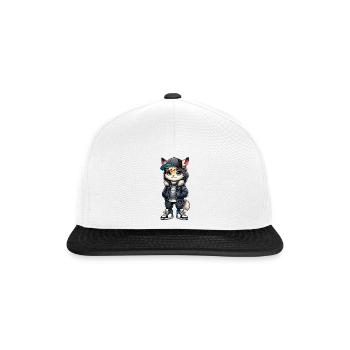 Hubutz urban look - Snapback Cap - white/black - Front
