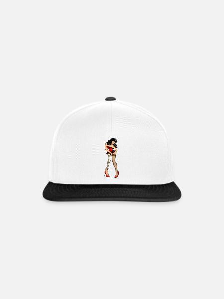 BARES BOUDOIR - Snapback Cap - Weiß/Schwarz