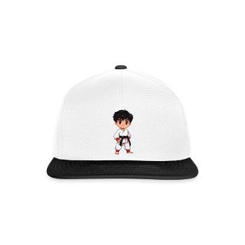 Combattant de taekwondo - Casquette snapback - blanc/noir - Devant