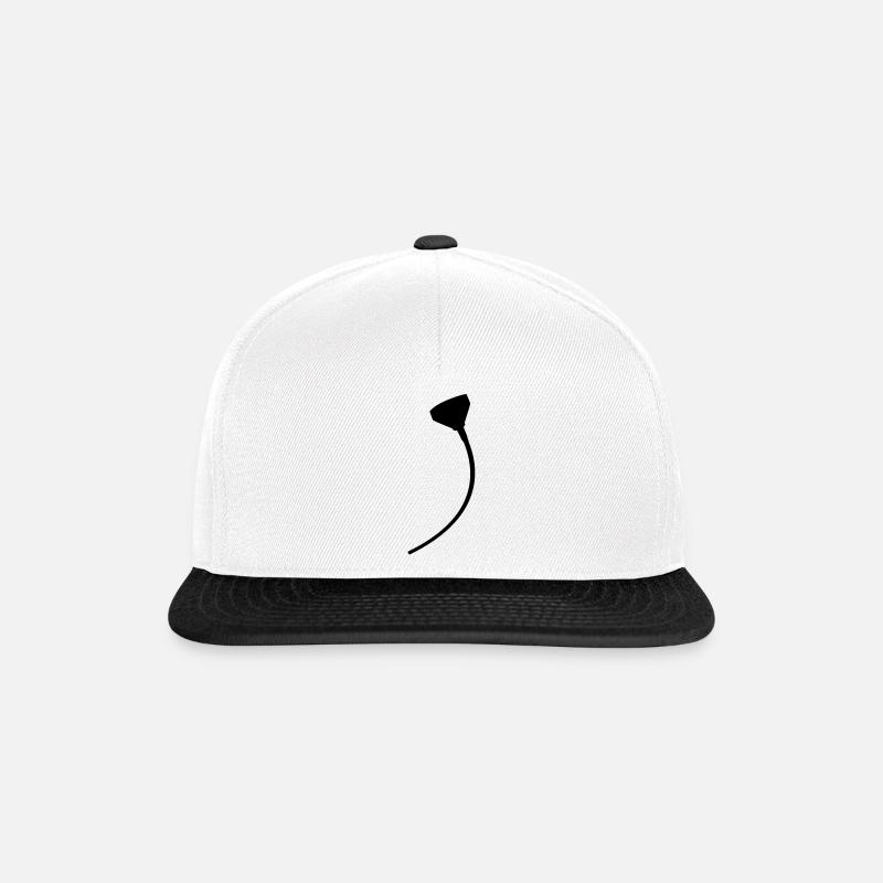 Biertrichter Beerbong - Snapback Cap - Weiß/Schwarz