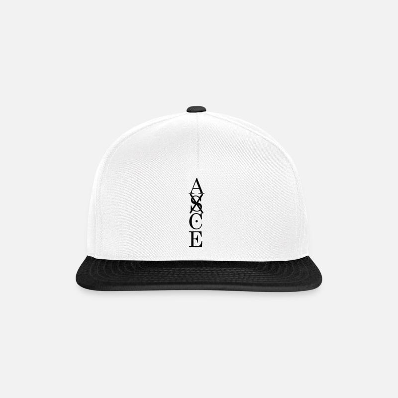 AS - Snapback Cap - Weiß/Schwarz