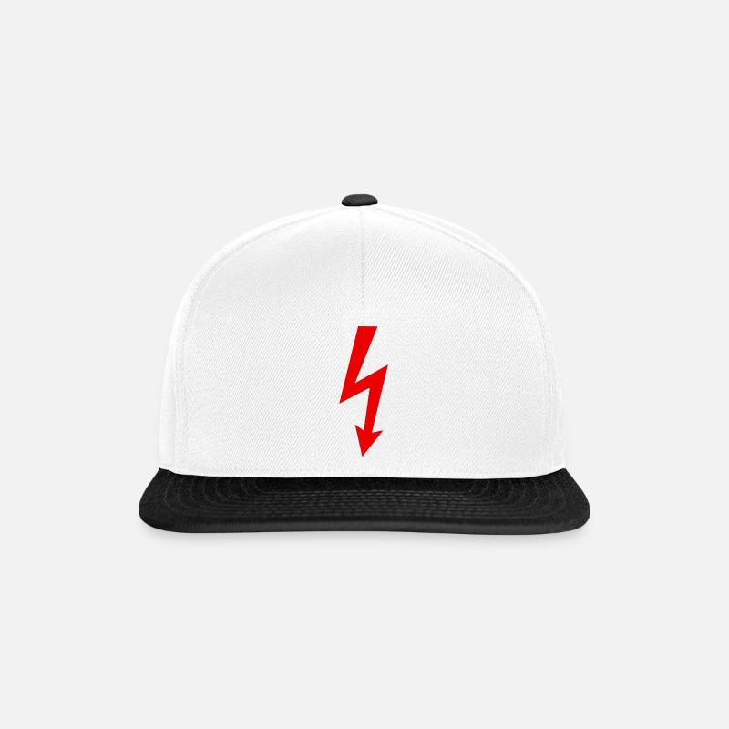 Blitz Logo - Snapback Cap - Weiß/Schwarz