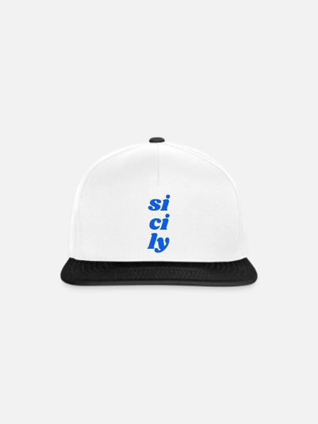 si ci ly - Snapback Cap - Weiß/Schwarz