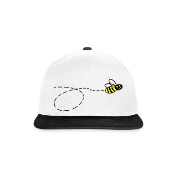 Flotte Biene 2 - Snapback Cap - Weiß/Schwarz - Vorne