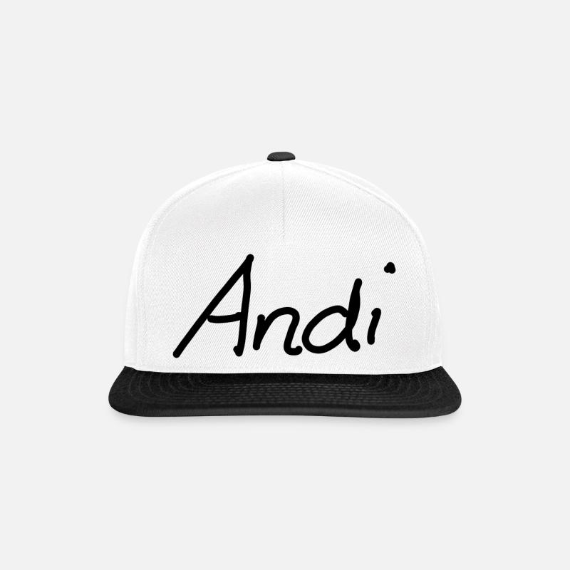 Andi - Snapback Cap - Weiß/Schwarz