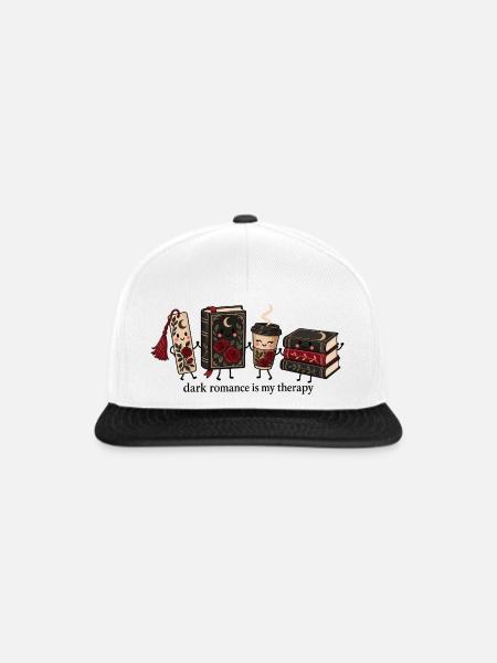 Gothic Books & Coffee - Snapback Cap - Weiß/Schwarz