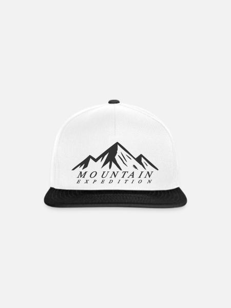 Mountain Expedition - Snapback Cap - Weiß/Schwarz