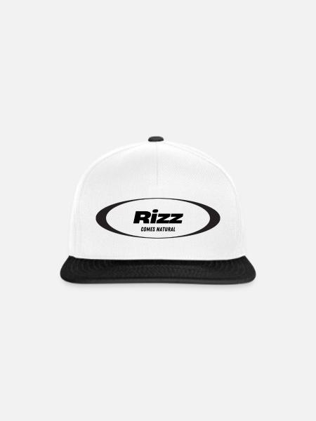 RIZZ comes natural - Snapback Cap - Weiß/Schwarz