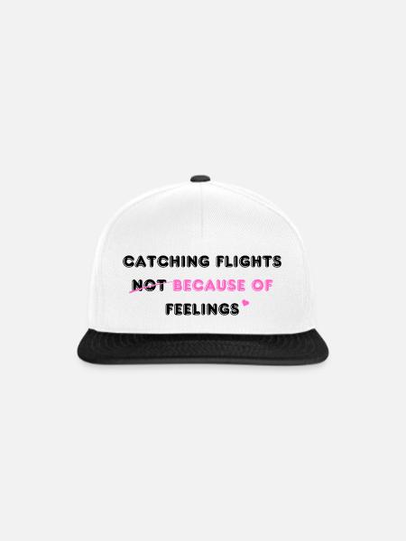 catching flights - Snapback Cap - Weiß/Schwarz