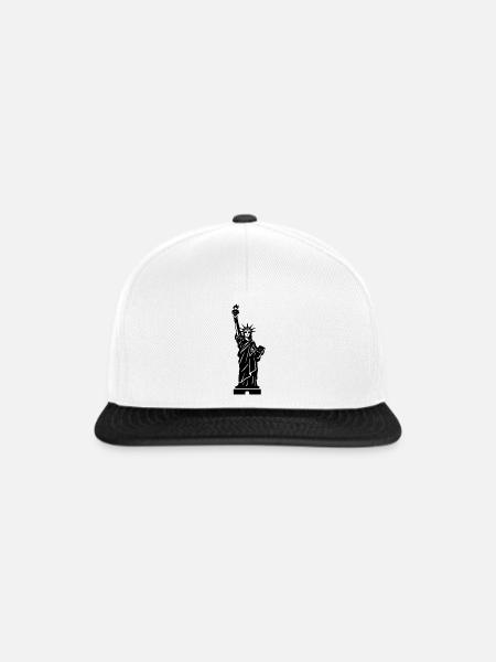 Freiheitsstatue Statue of Liberty - Snapback Cap - Weiß/Schwarz