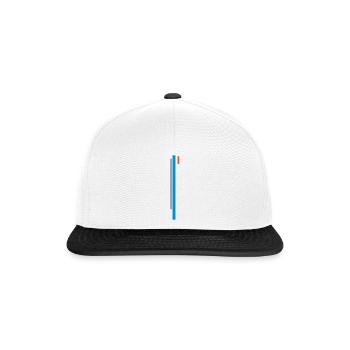 Deko Balken - Streifen Vektor - Snapback Cap - Weiß/Schwarz - Vorne