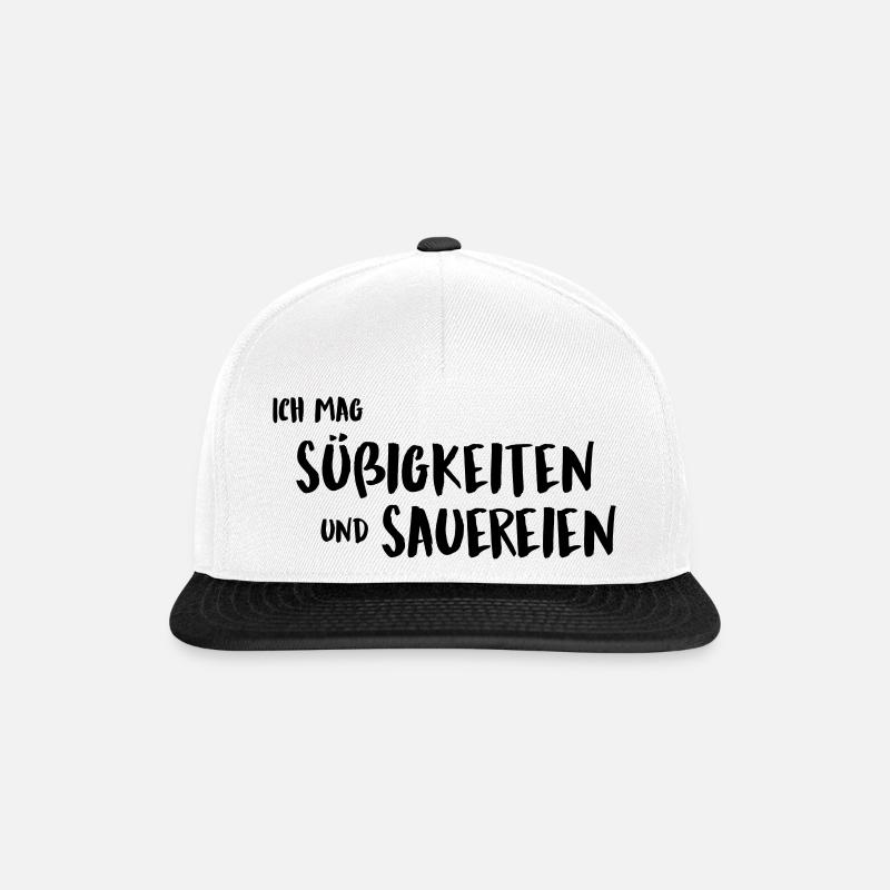 Sweets and messes - Snapback Cap - white/black