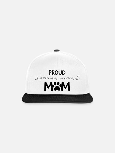 Istrianischer Kurzhaarcursor Stolze Hundemama - Snapback Cap - Weiß/Schwarz