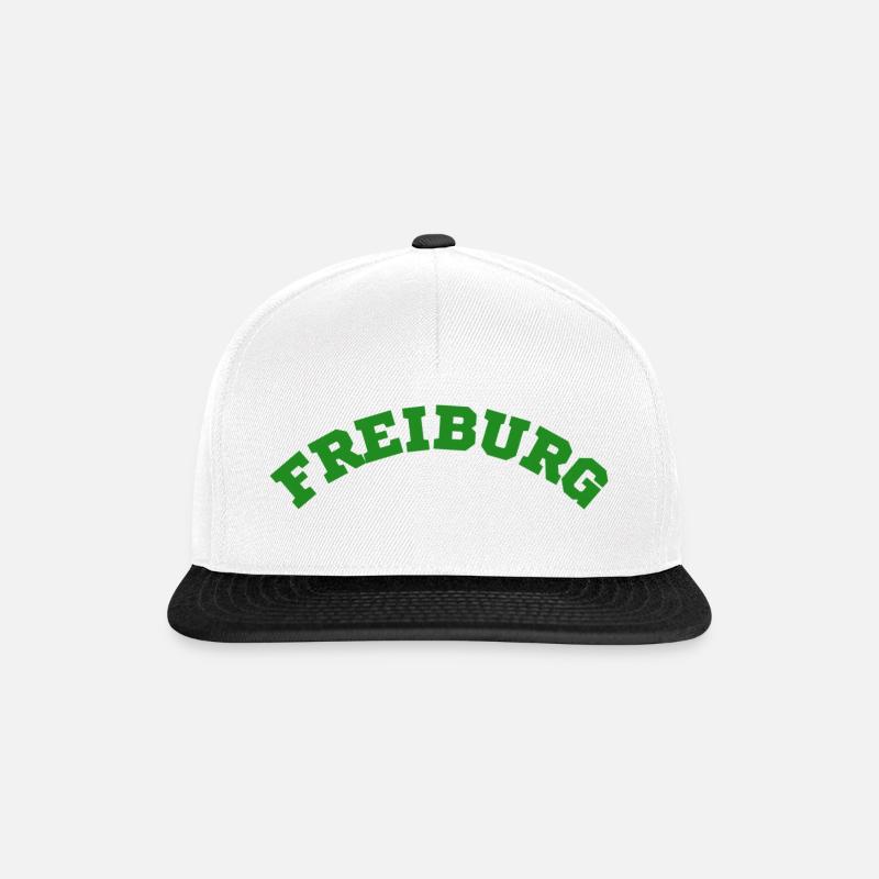 Freiburg - Snapback Cap - Weiß/Schwarz