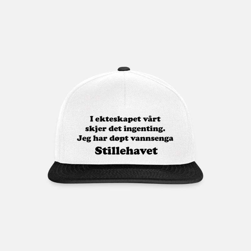 Dans notre mariage - Casquette snapback - blanc/noir