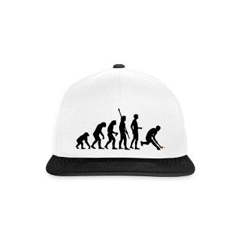evolution_herren_hockey_2c - Snapback Cap - Weiß/Schwarz - Vorne