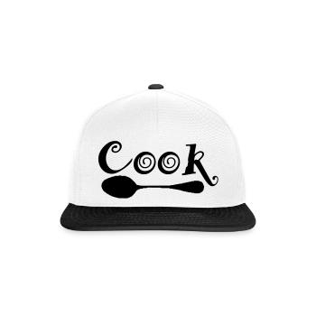cook - Snapback Cap - Weiß/Schwarz - Vorne