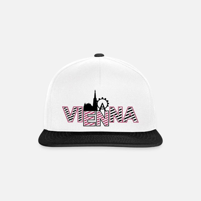 Vienna - Snapback Cap - Weiß/Schwarz