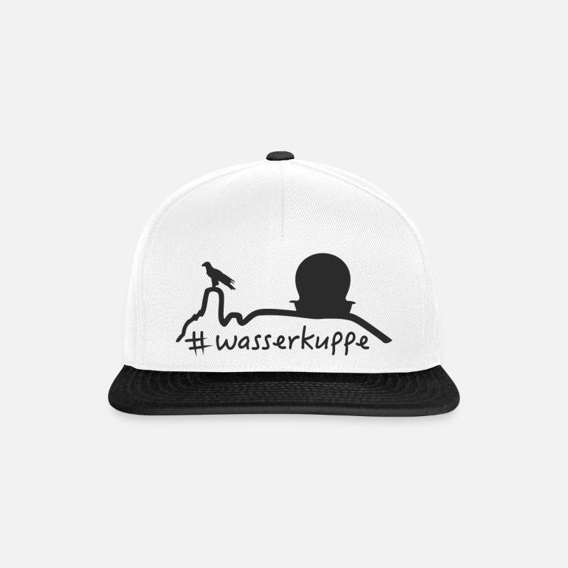 Wasserkuppe mit Fliegerdenkmal wasserkuppe - Snapback Cap - Weiß/Schwarz