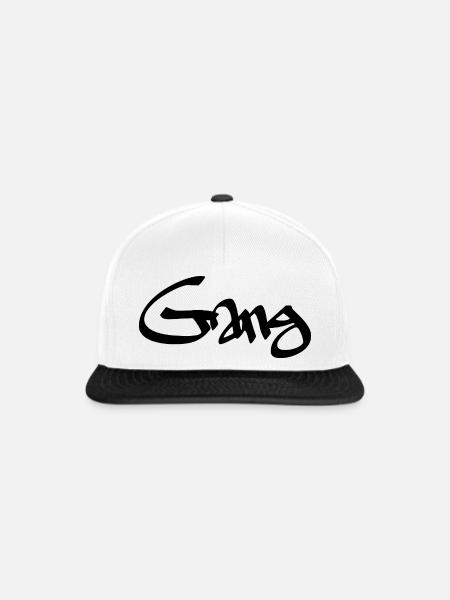 Gang - Snapback Cap - Weiß/Schwarz