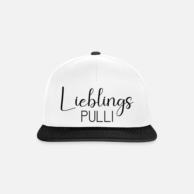 Lieblingspulli - Snapback Cap - Weiß/Schwarz
