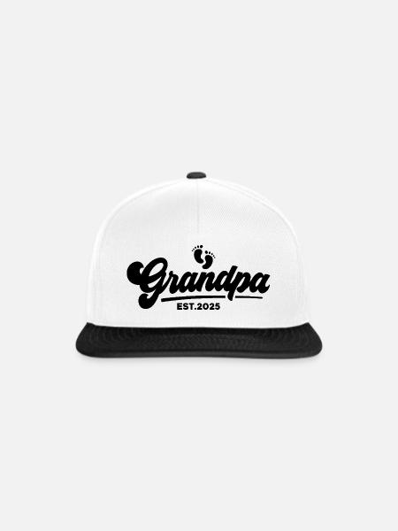 Opa 2025 - Snapback Cap - Weiß/Schwarz