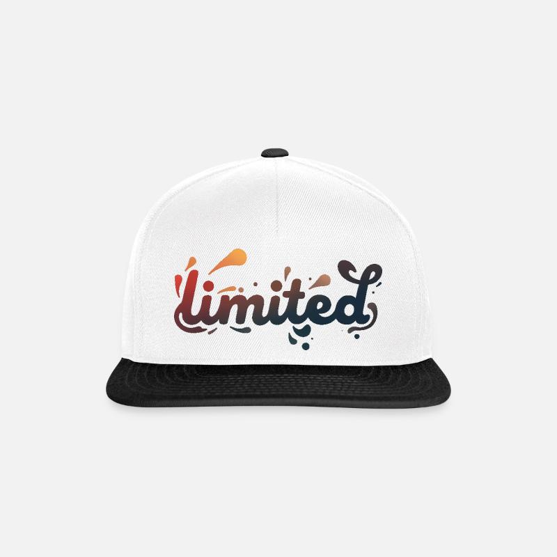 Begrenzter Splash - Snapback Cap - Weiß/Schwarz
