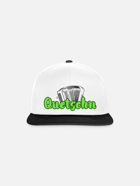 Quetschn - Snapback Cap - Weiß/Schwarz