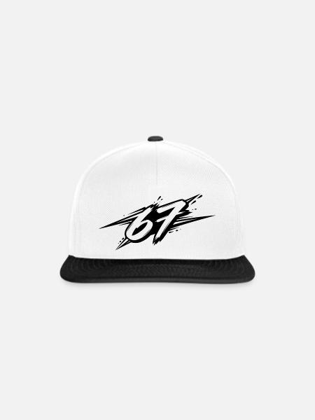 67 / Six Seven / 6-7 - Snapback Cap - Weiß/Schwarz