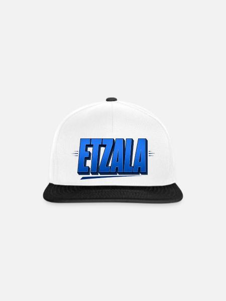 Etzala – fränkischer Mundart - Snapback Cap - Weiß/Schwarz