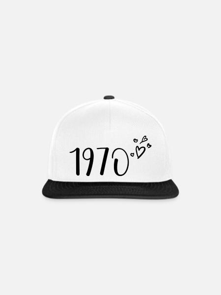 1970 - Snapback Cap - Weiß/Schwarz