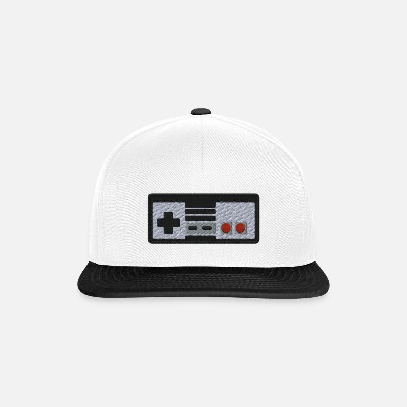 Gamepad - Snapback Cap - Weiß/Schwarz