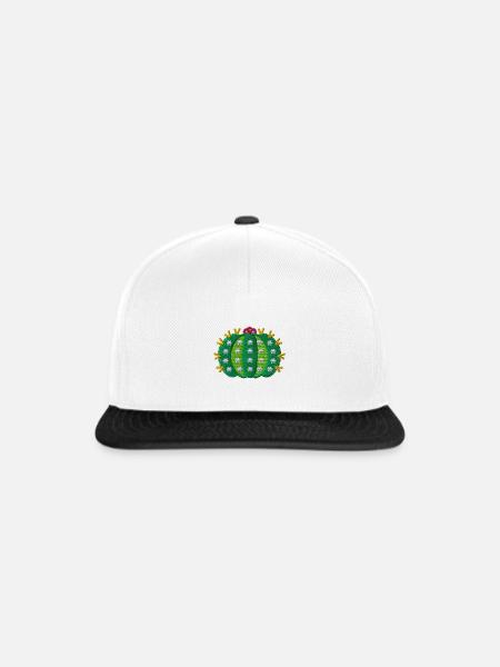 Kaktus 2 - Snapback Cap - Weiß/Schwarz