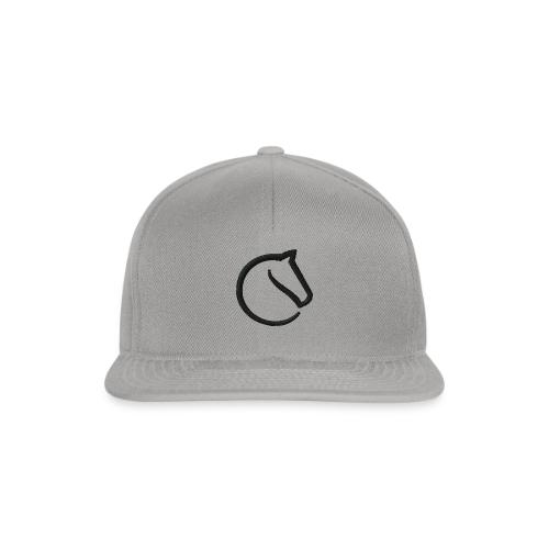 black lichess logo - Snapback Cap