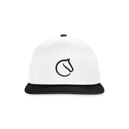 black lichess logo - Snapback Cap
