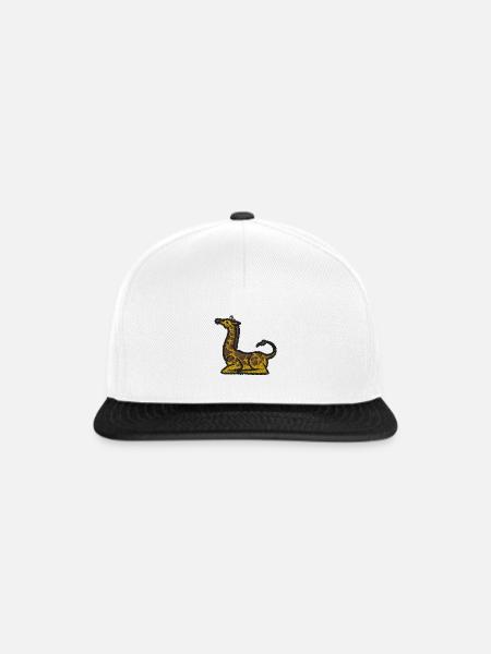 Giraffe - Snapback Cap - Weiß/Schwarz