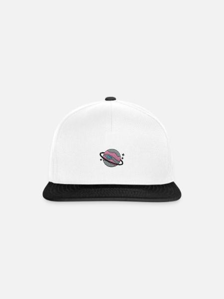 Saturn - Snapback Cap - Weiß/Schwarz
