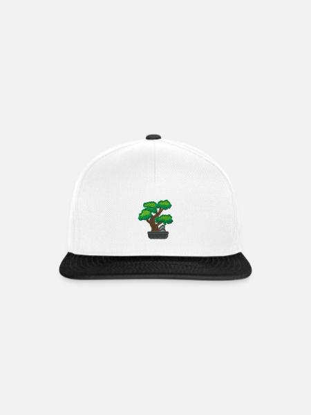 Bonsai - Snapback Cap - Weiß/Schwarz