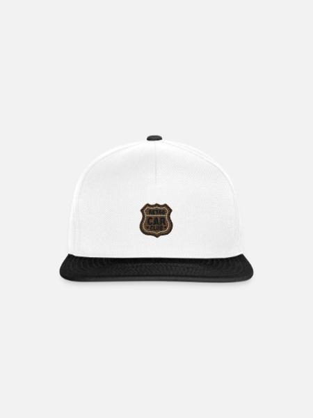 Aufkleber - Snapback Cap - Weiß/Schwarz