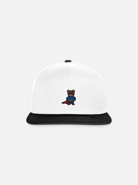 Superbear - Snapback Cap - Weiß/Schwarz