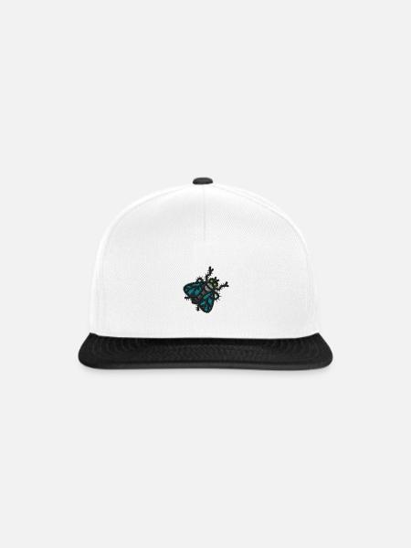 Stripy fly - Snapback Cap - Weiß/Schwarz