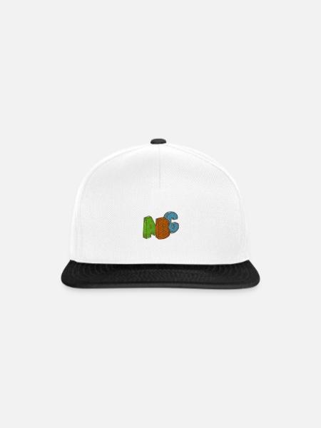 ABC - Snapback Cap - Weiß/Schwarz