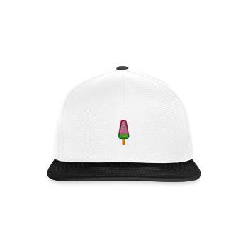 Eis am Stiel - Snapback Cap - Weiß/Schwarz - Vorne