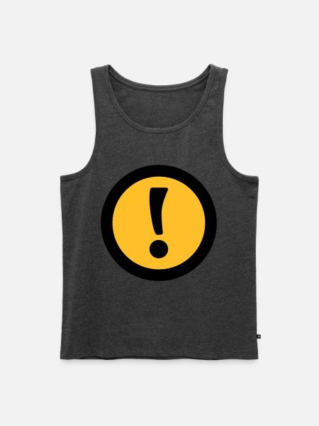 Achtung | Attention - Men's Premium Organic Tank Top - heather anthracite