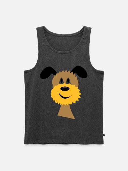 dog - Men's Premium Organic Tank Top - heather anthracite