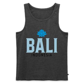 Bali - Männer Premium Bio Tank Top - Anthrazit meliert - Vorne - Michal (187cm)