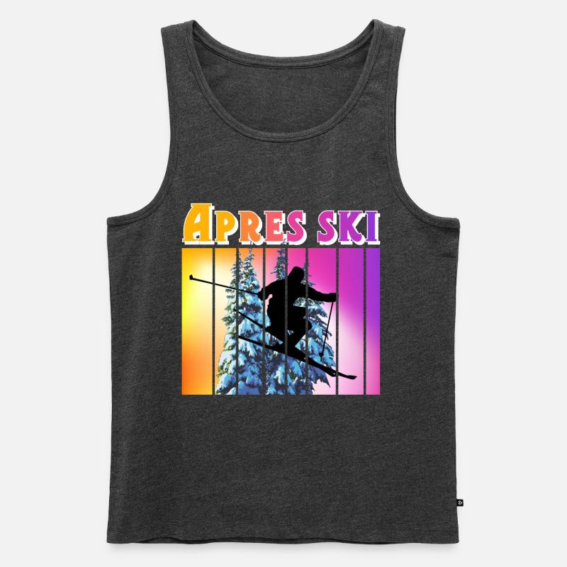 Apres Ski - Männer Premium Bio Tank Top - Anthrazit meliert
